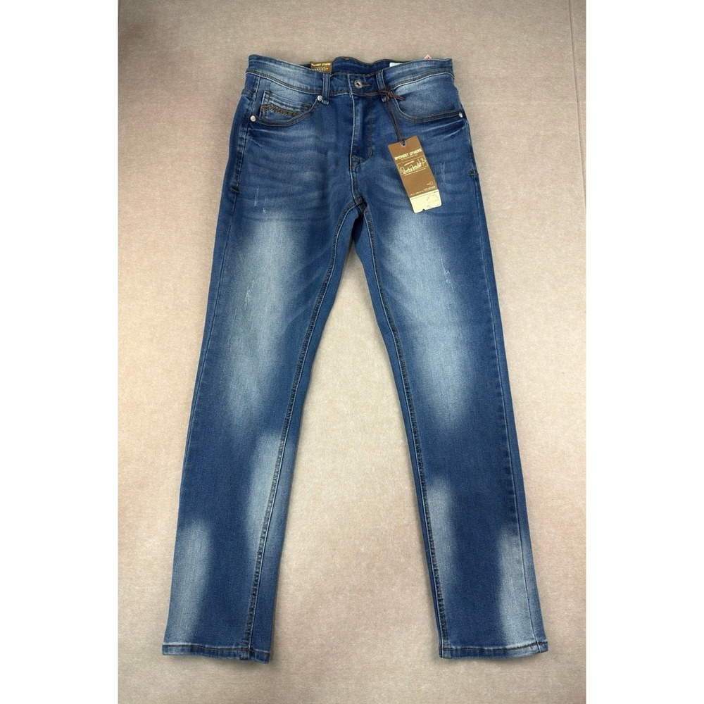 Amongst Others Men’s Jeans 30 Blue Faded Slim Straight Stretch American Legacy